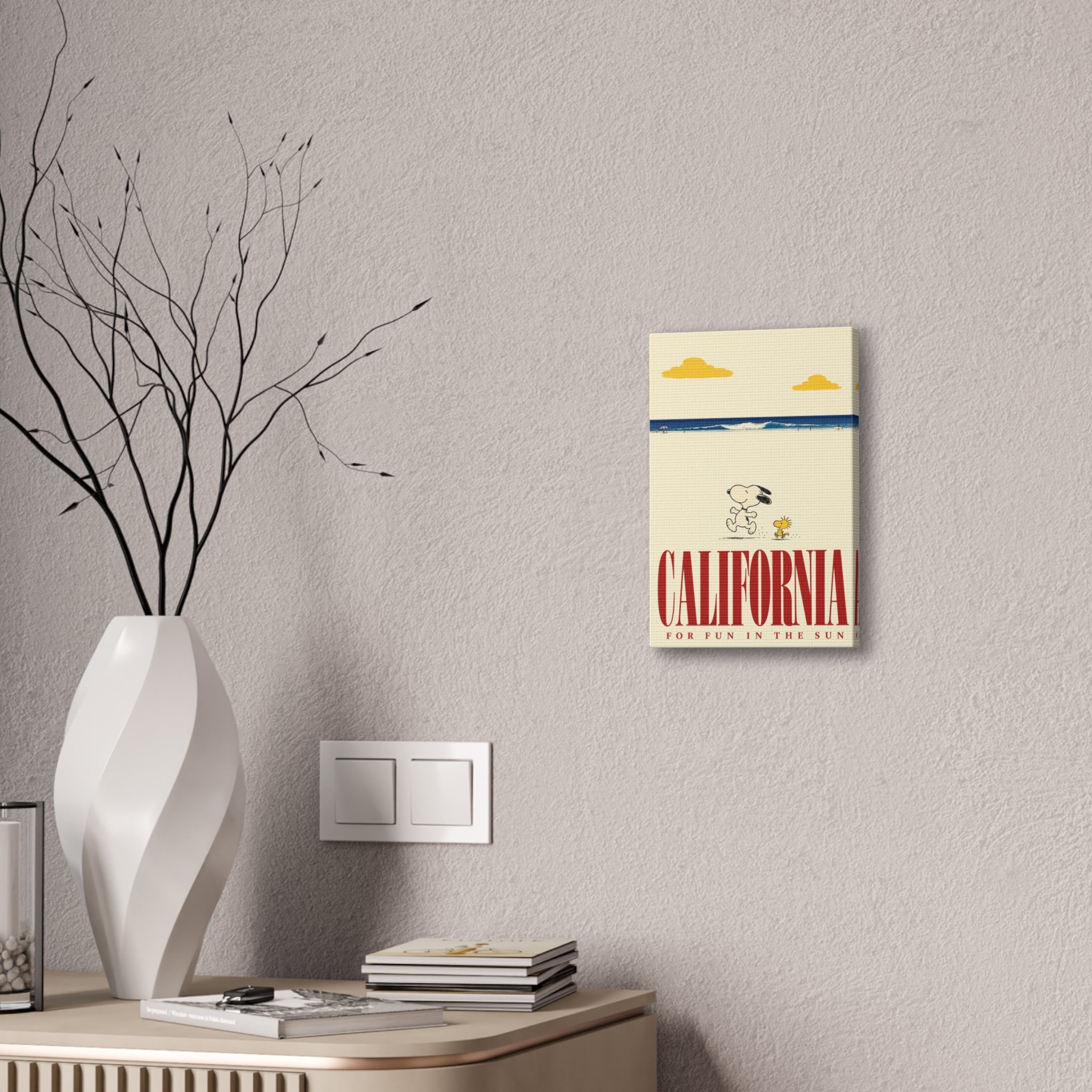 Woodstock California Beach Canvas