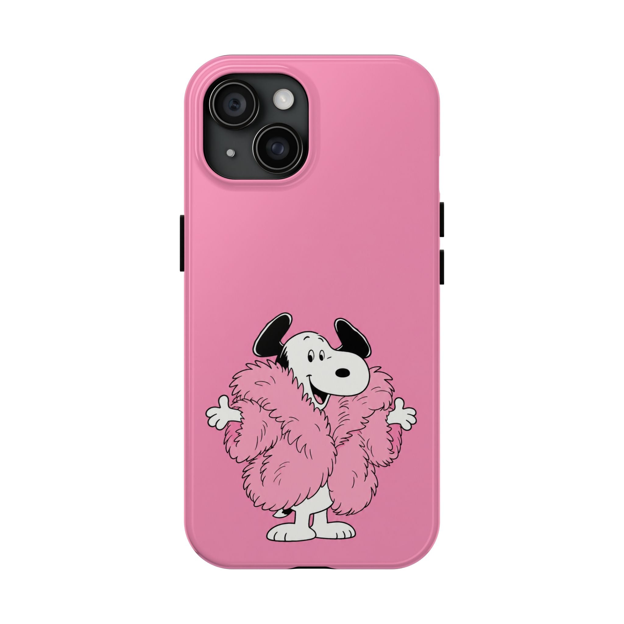 Pink Fuzzy Coat Case