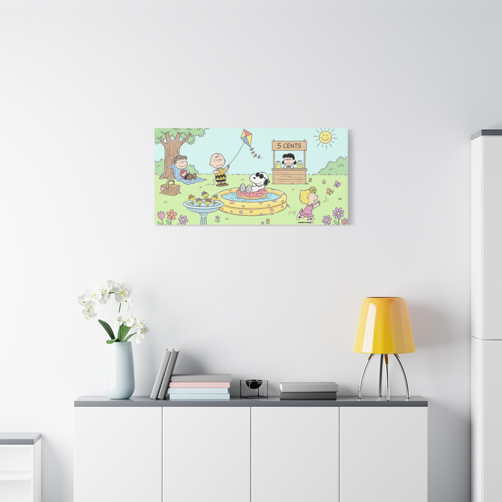 Peanuts Summer Yard Canvas