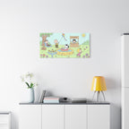 Peanuts Summer Yard Canvas