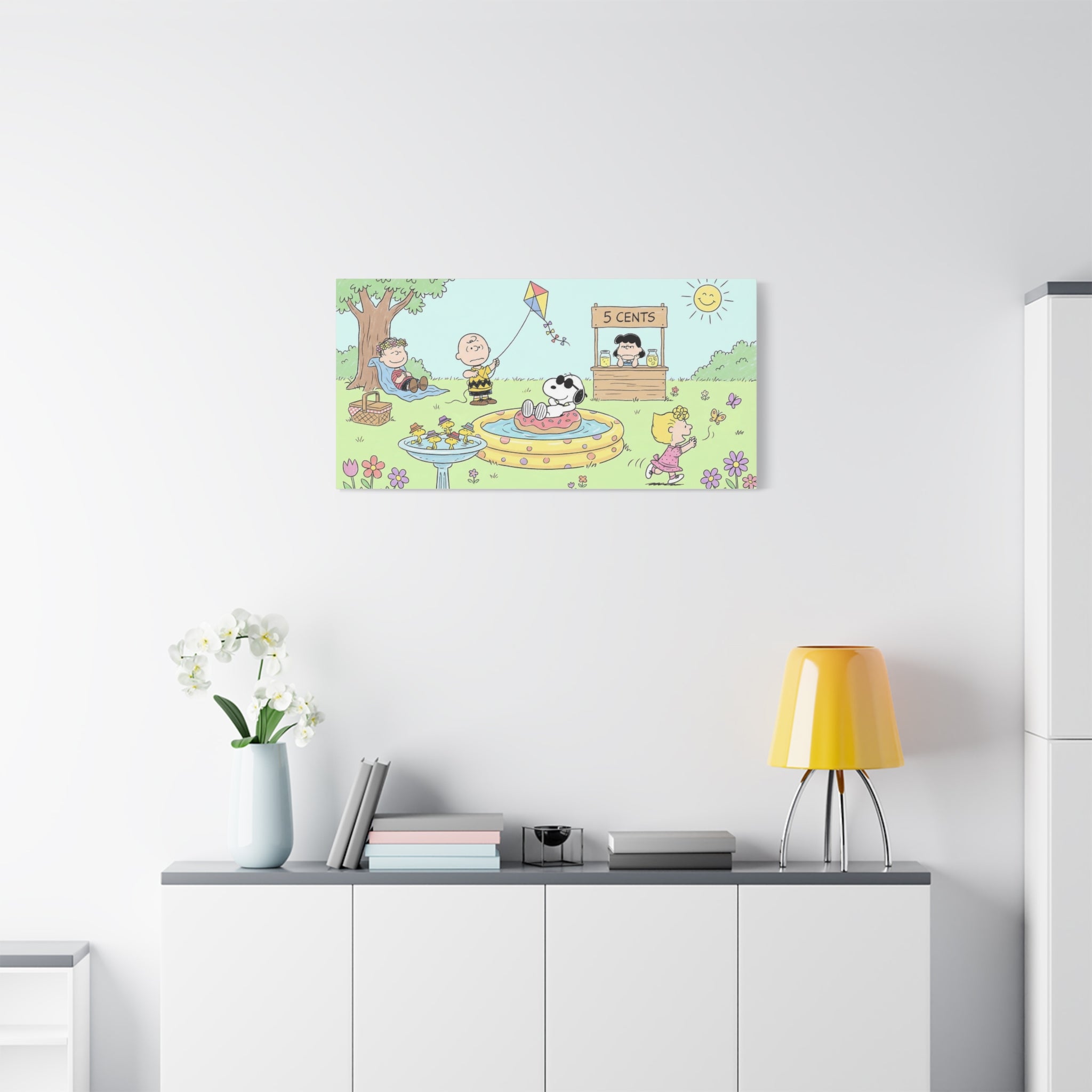 Peanuts Summer Yard Canvas