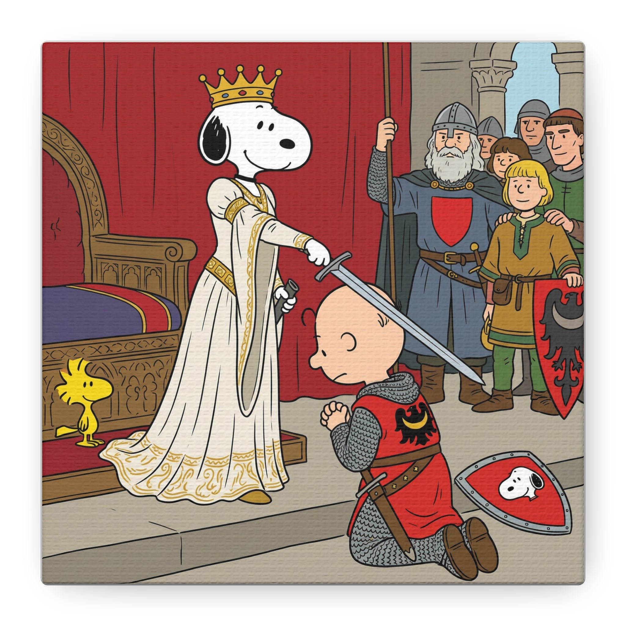 Snoopy Knight Canvas