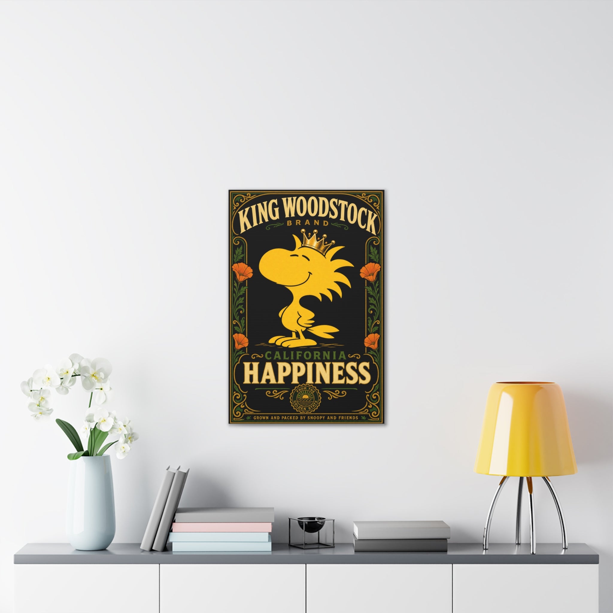 Woodstock California Happiness Canvas