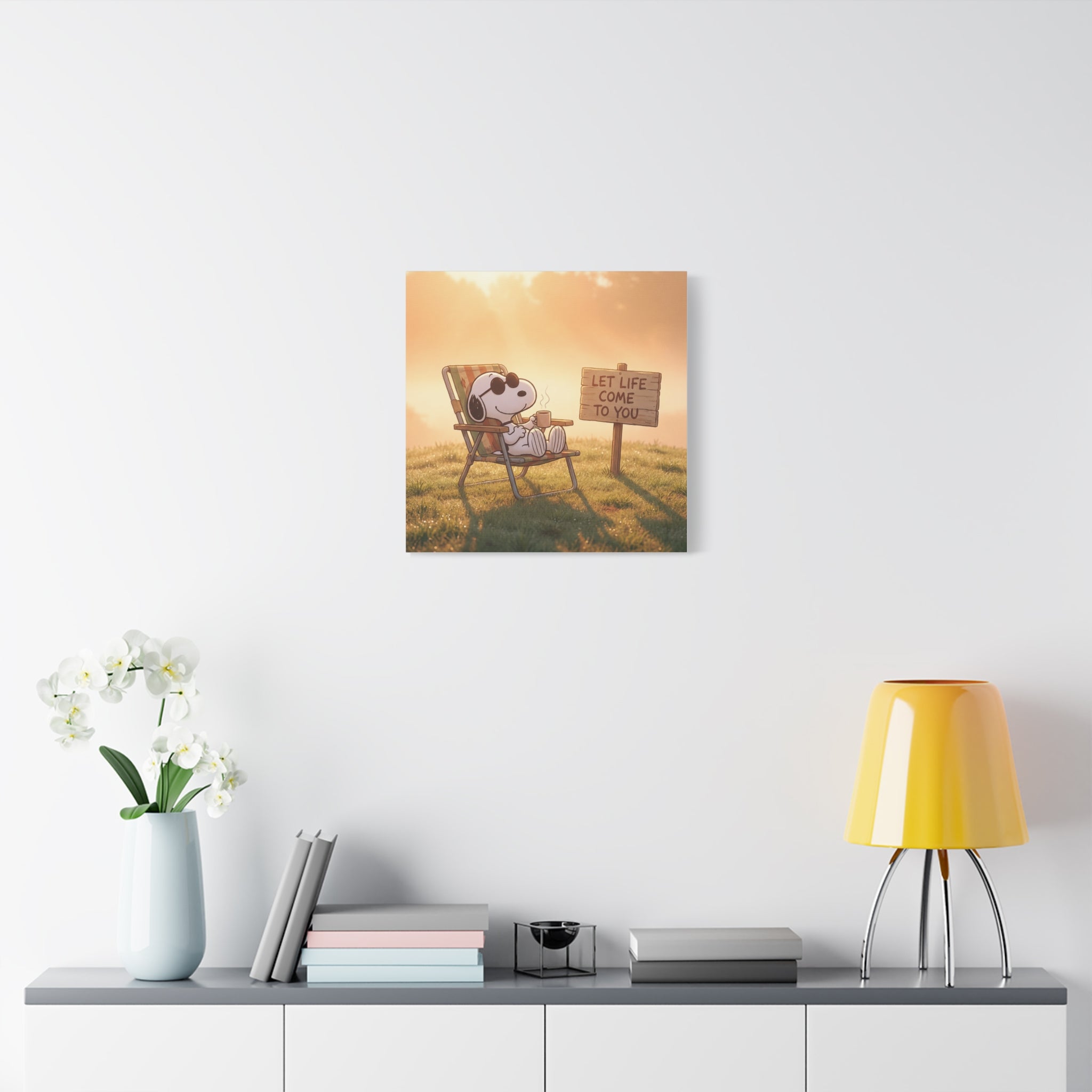Relaxing Snoopy Canvas