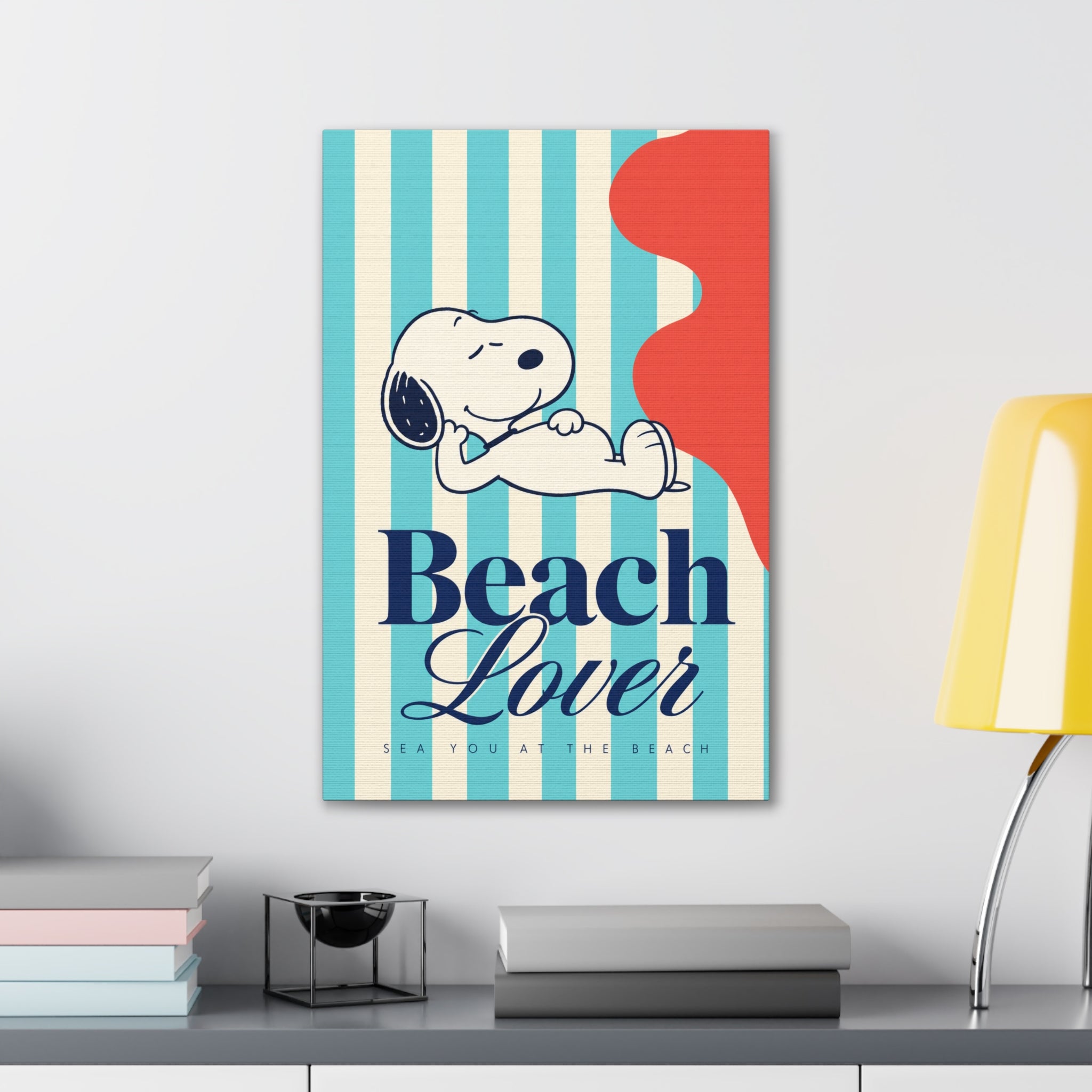 Snoopy Beach Lover Canvas