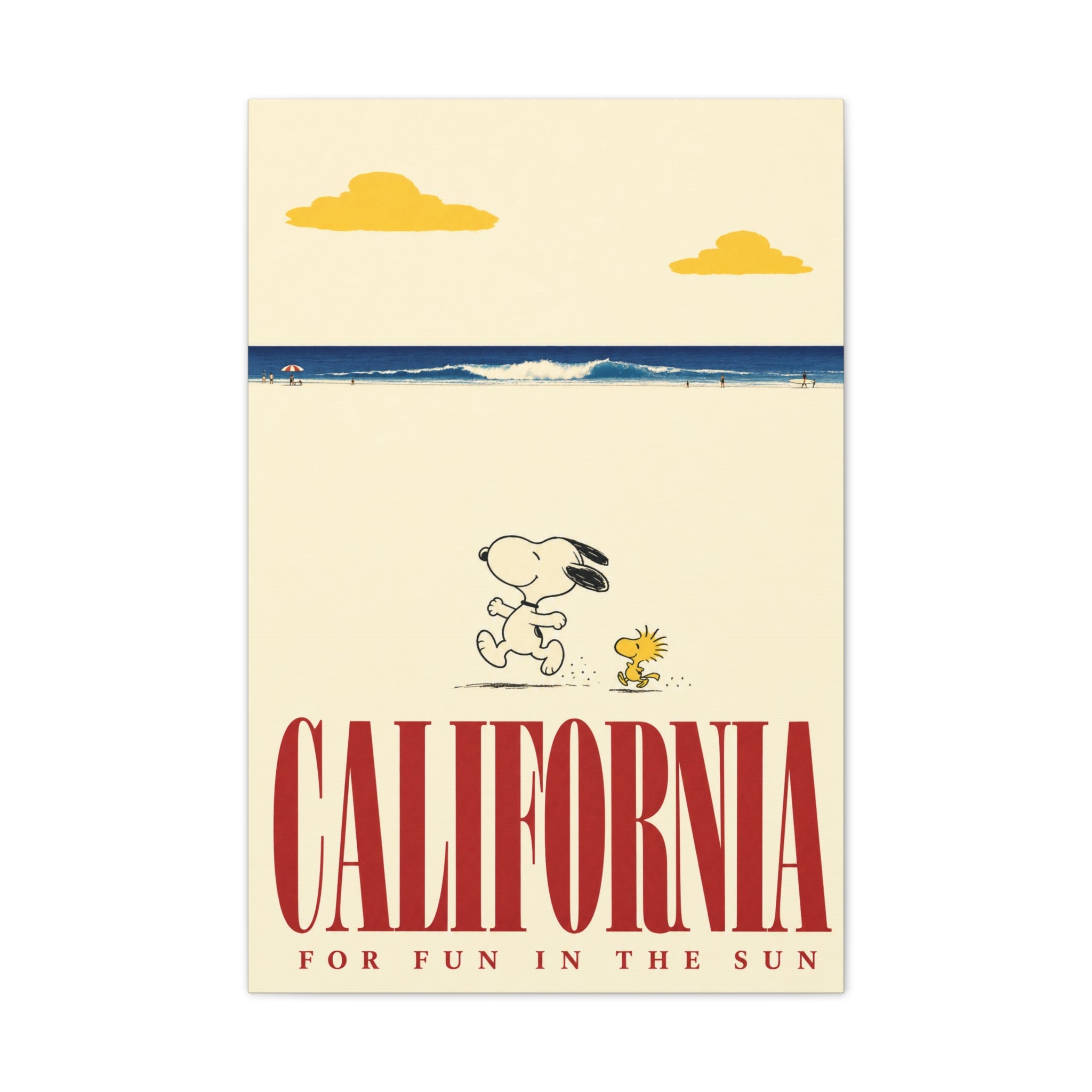 Woodstock California Beach Canvas