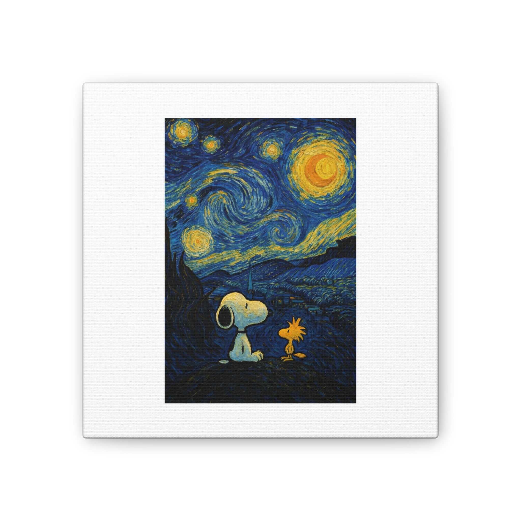 Snoopy Paris Autumn Canvas