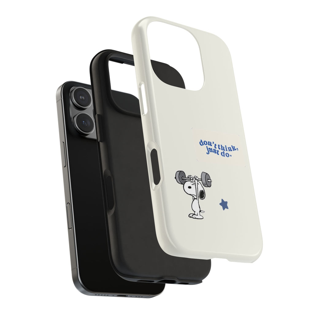 Snoopy Weightlifting Phone Case