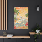Retro Snoopy Surf Canvas