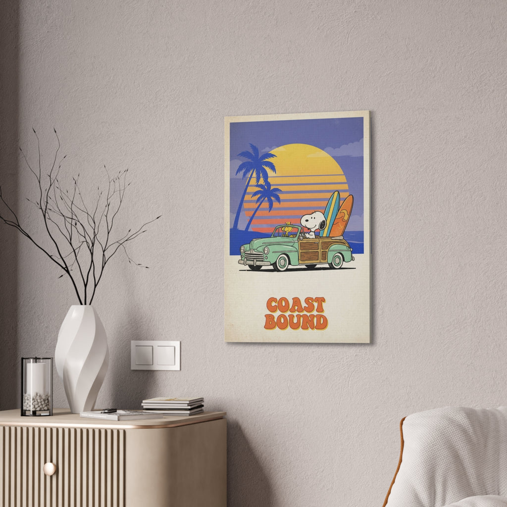 Coast Bound Snoopy Canvas