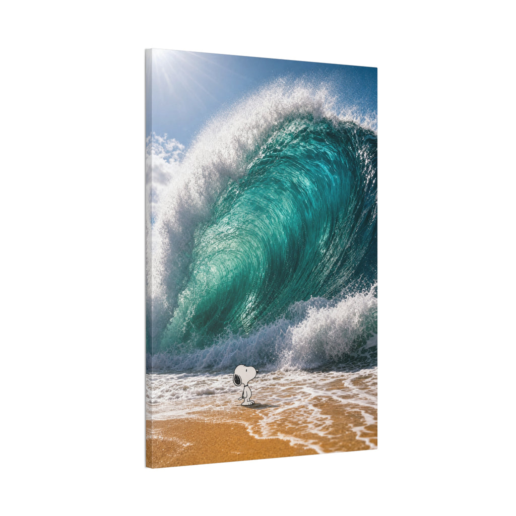Snoopy Shore Wave Canvas