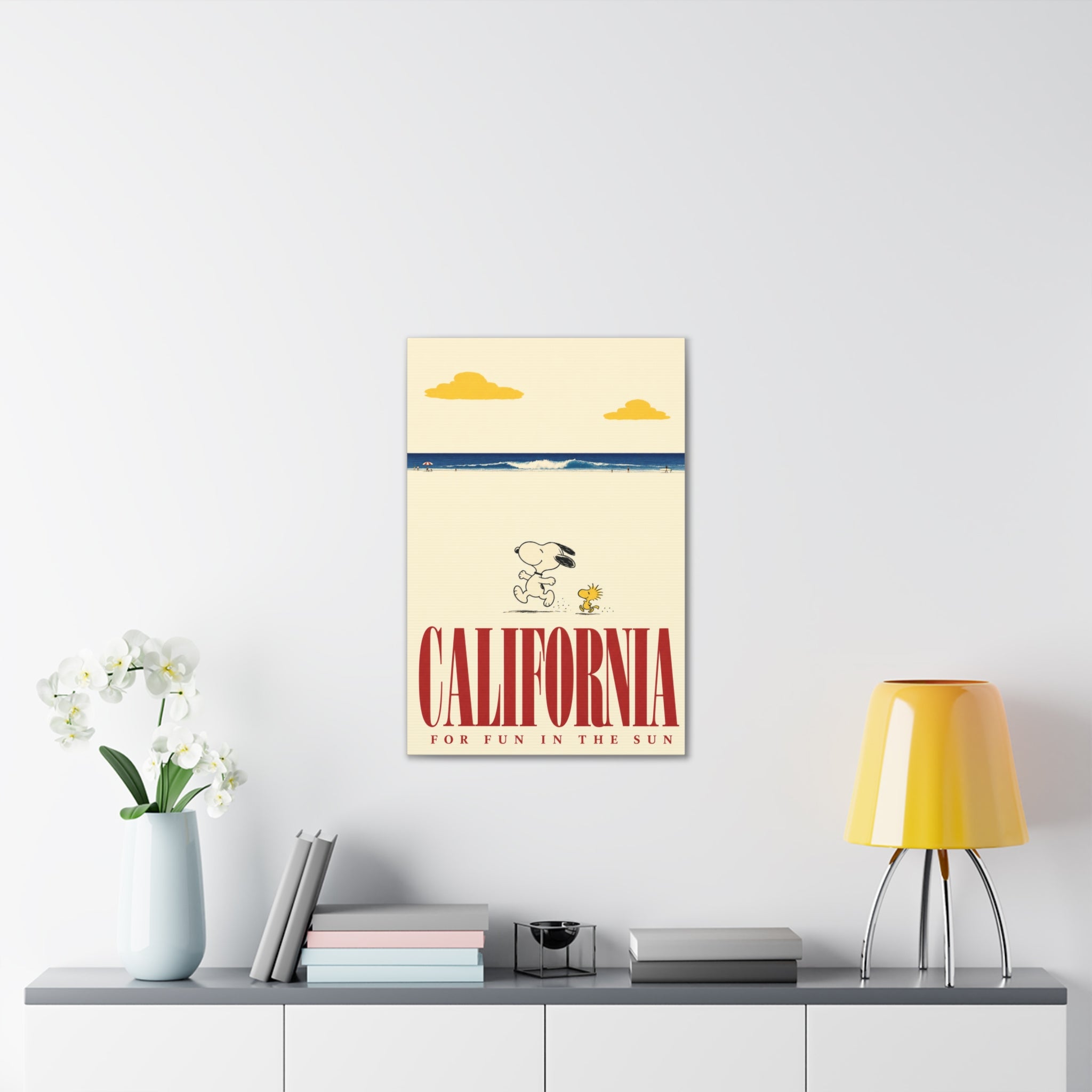 Woodstock California Beach Canvas