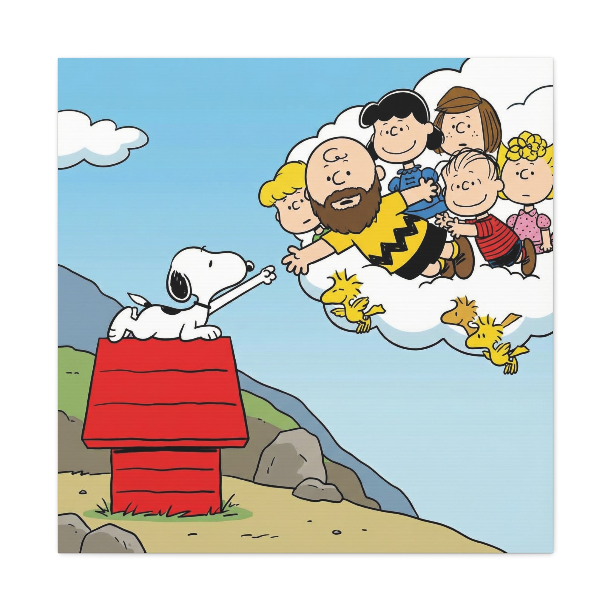 Snoopy Painting Reimagined Canvas