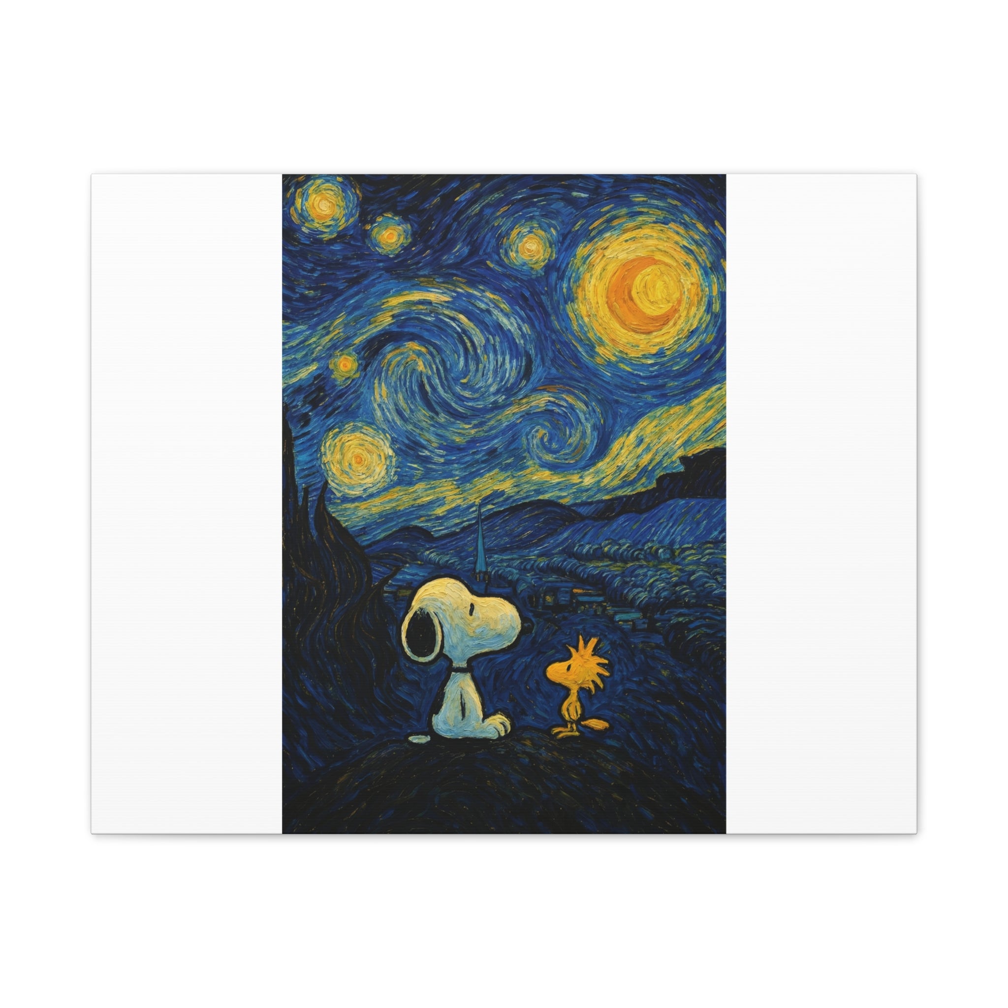 Snoopy Paris Autumn Canvas