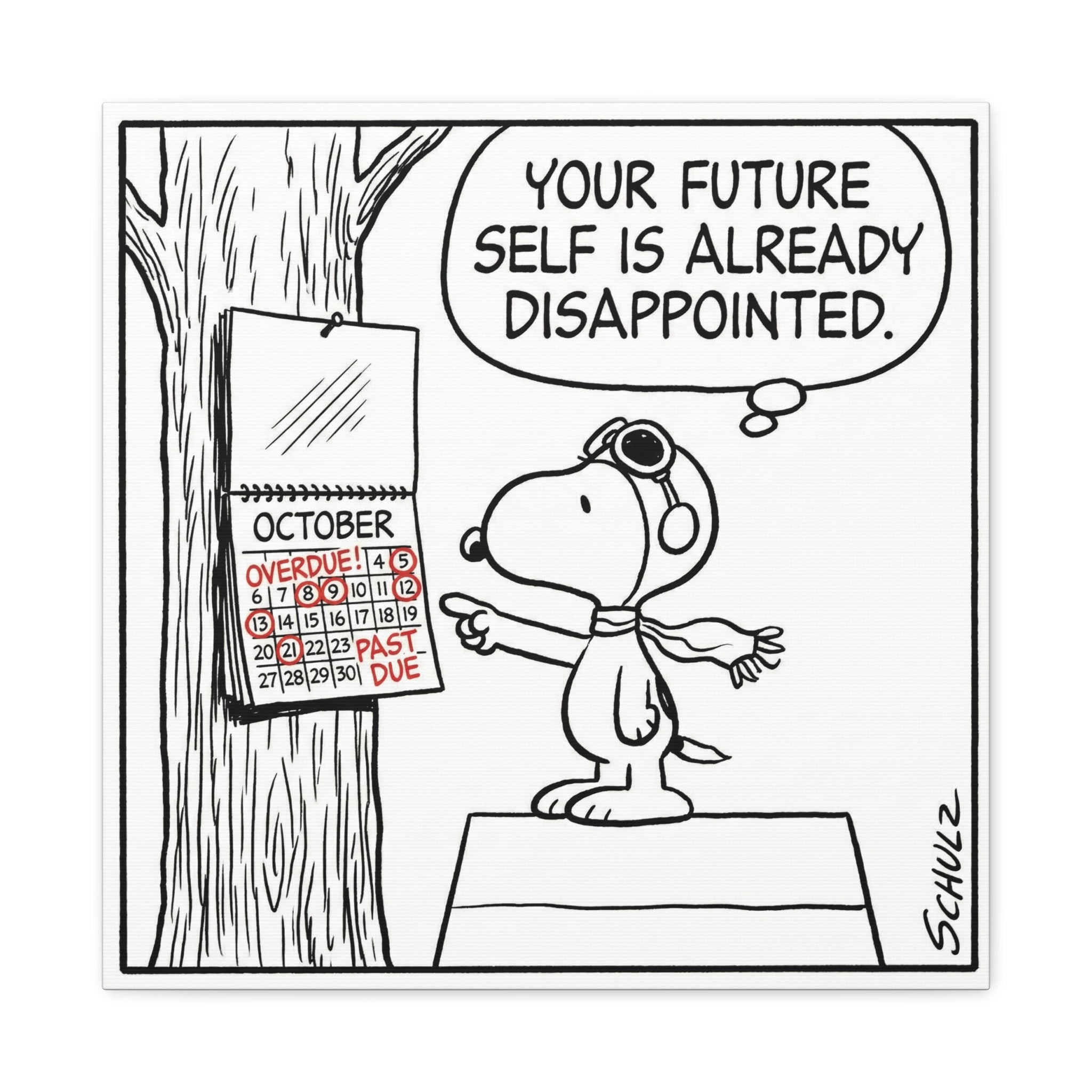 Future Self Disappointed Canvas