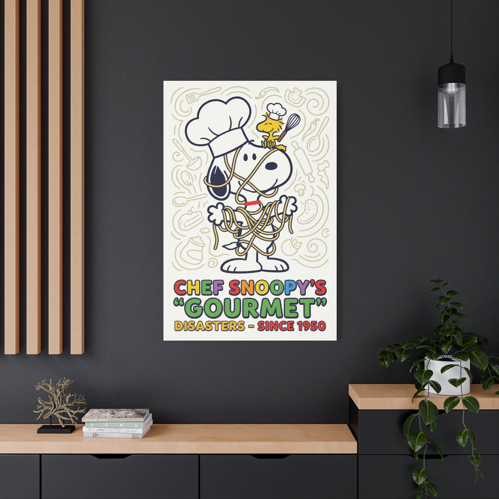 Chef Snoopy Gourmet Canvas