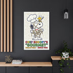 Chef Snoopy Gourmet Canvas