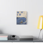 Snoopy Surf Illustration Canvas