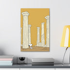 Snoopy among Ancient Columns Canvas