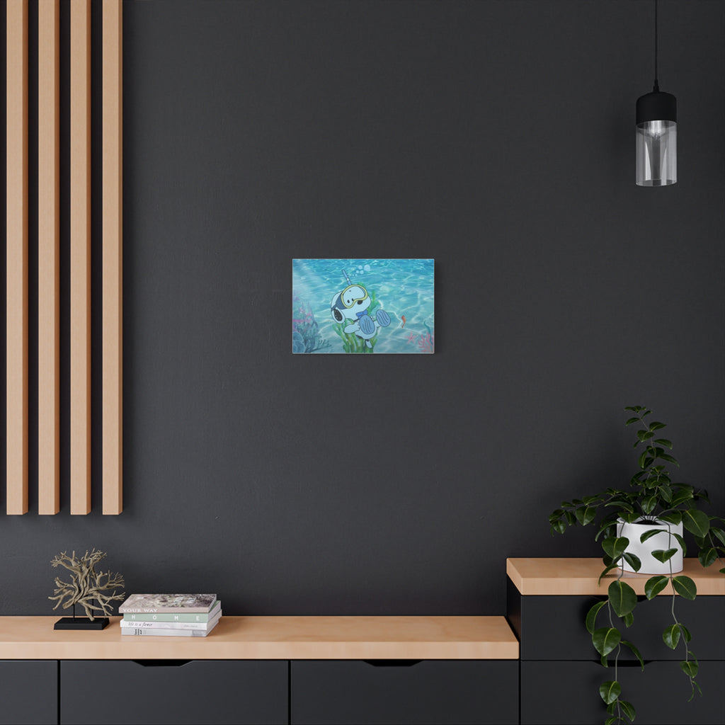 Snoopy Campfire Night Canvas