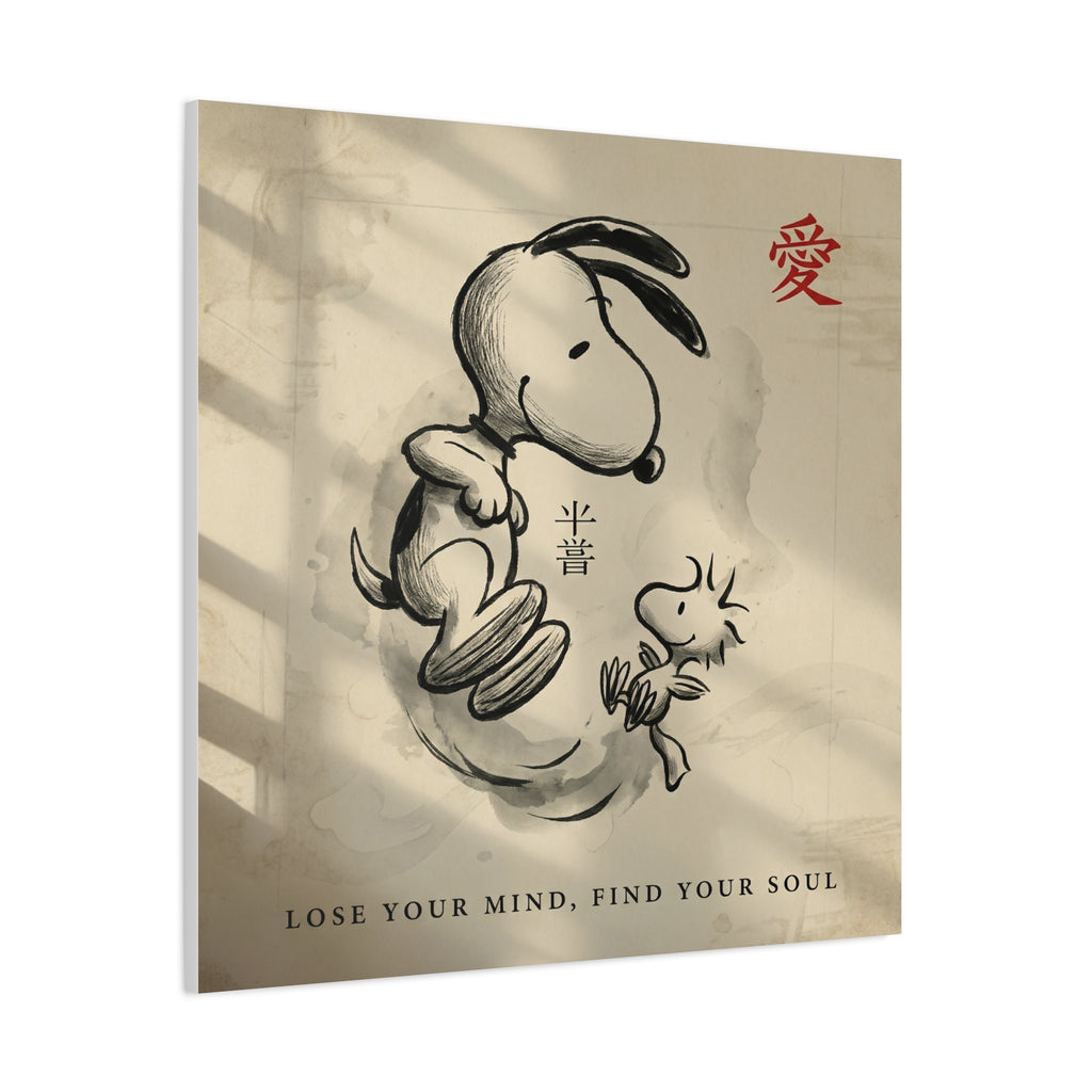 Zen Snoopy Woodstock Canvas