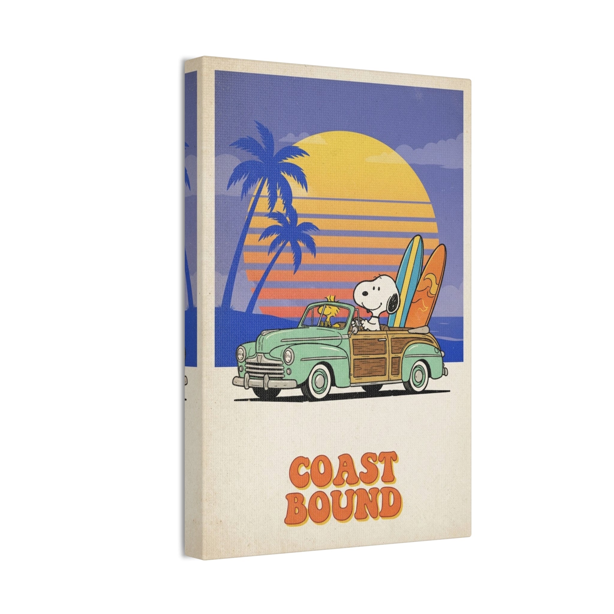 Coast Bound Snoopy Canvas