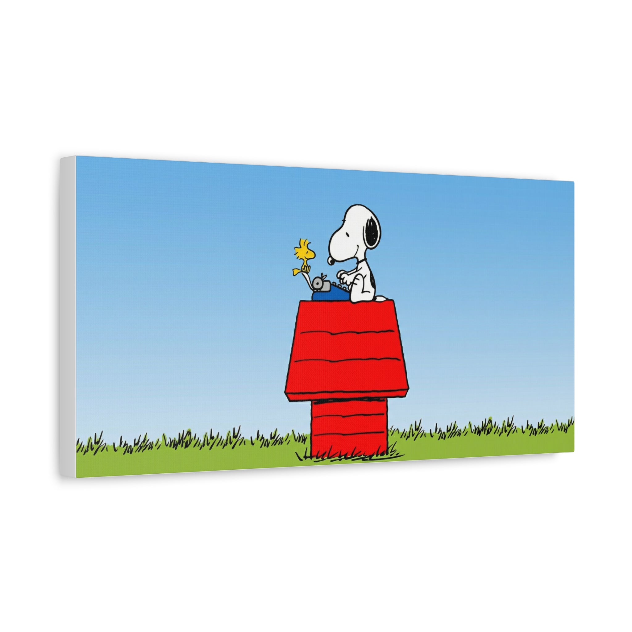 Snoopy on Red Doghouse Canvas