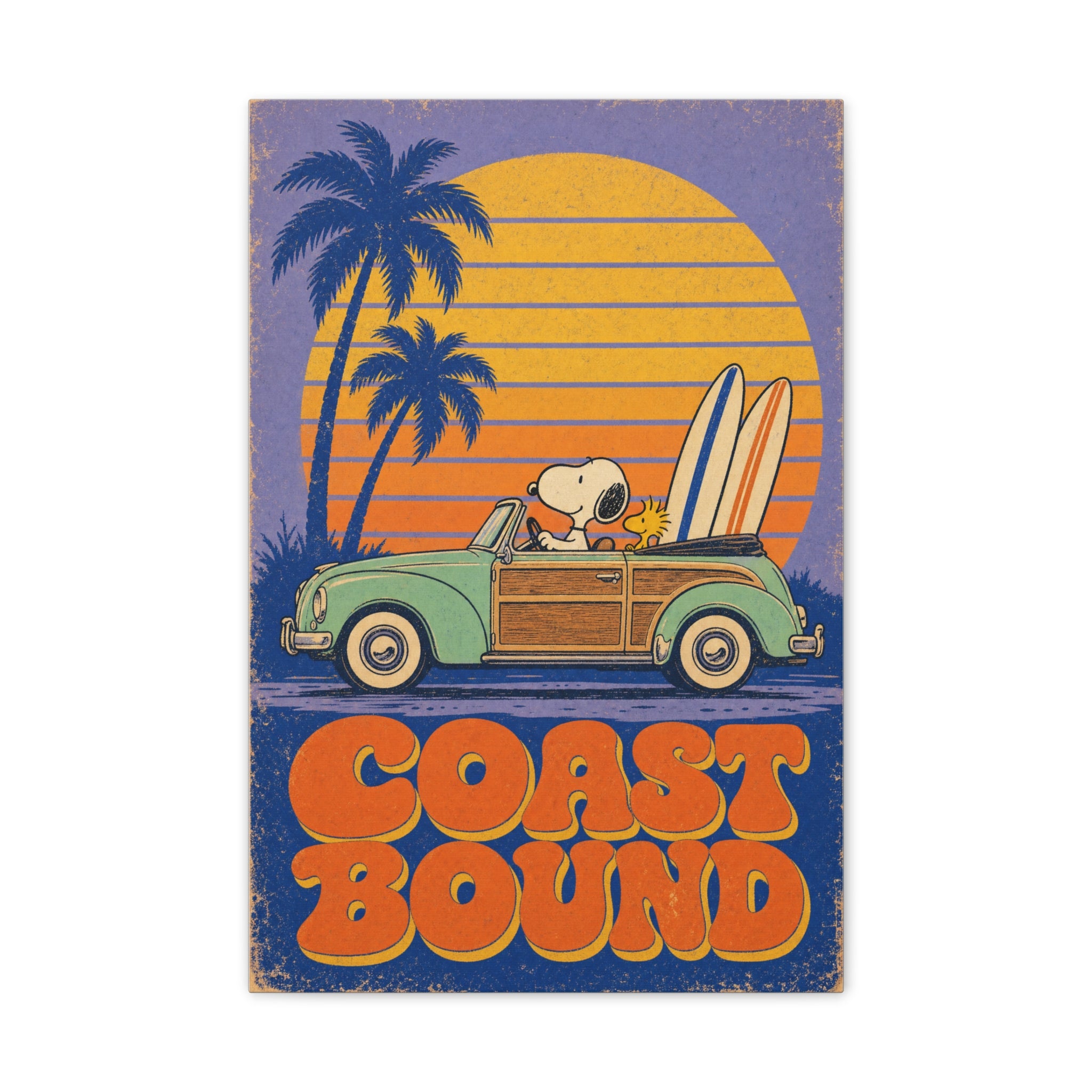 Snoopy VW Woody Canvas