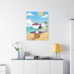 Snoopy Beach Day Canvas