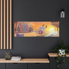 Surfing Snoopy Poster Canvas
