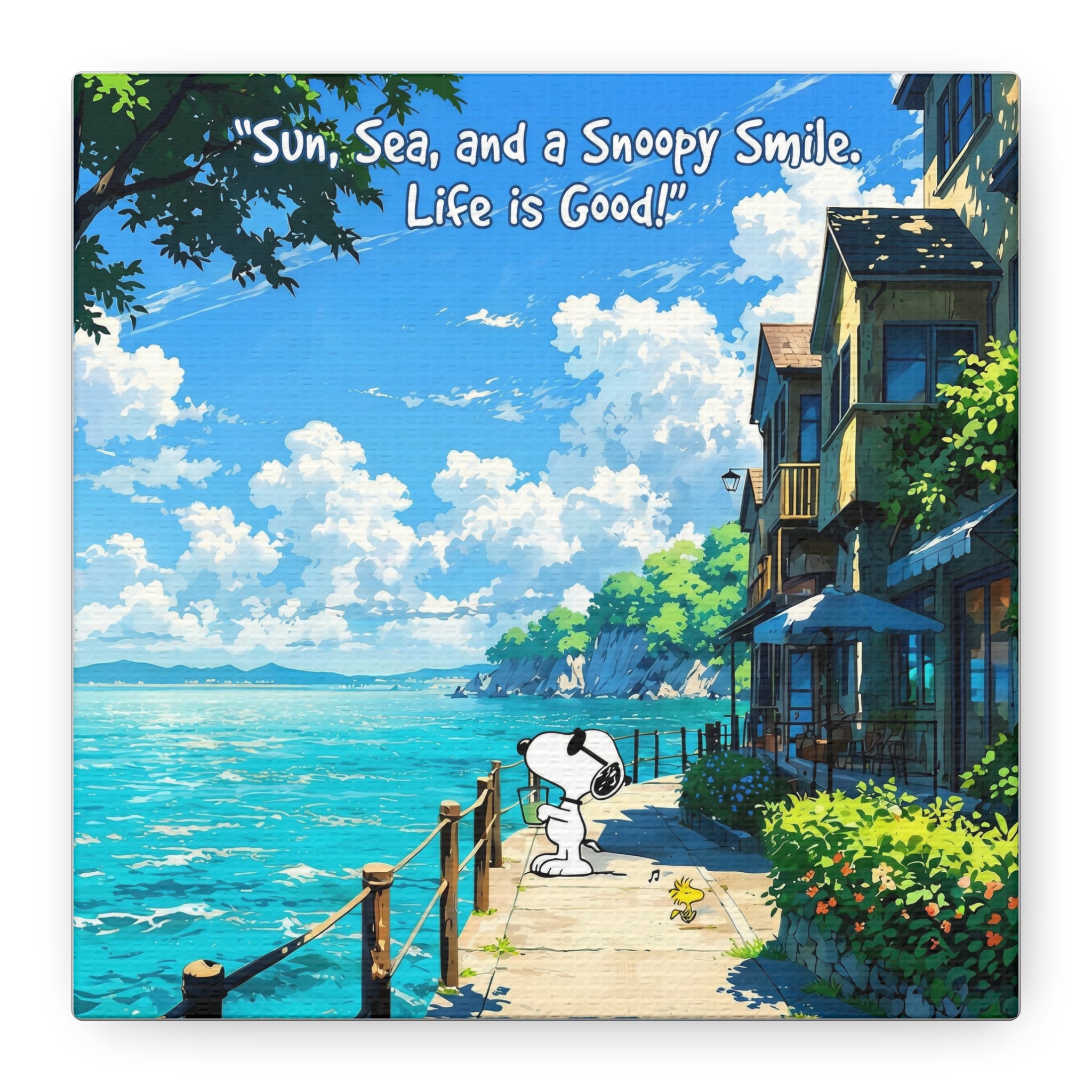 Snoopy Seaside Canvas