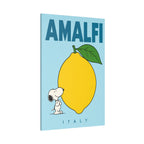 Amalfi Lemon Snoopy Italy Canvas