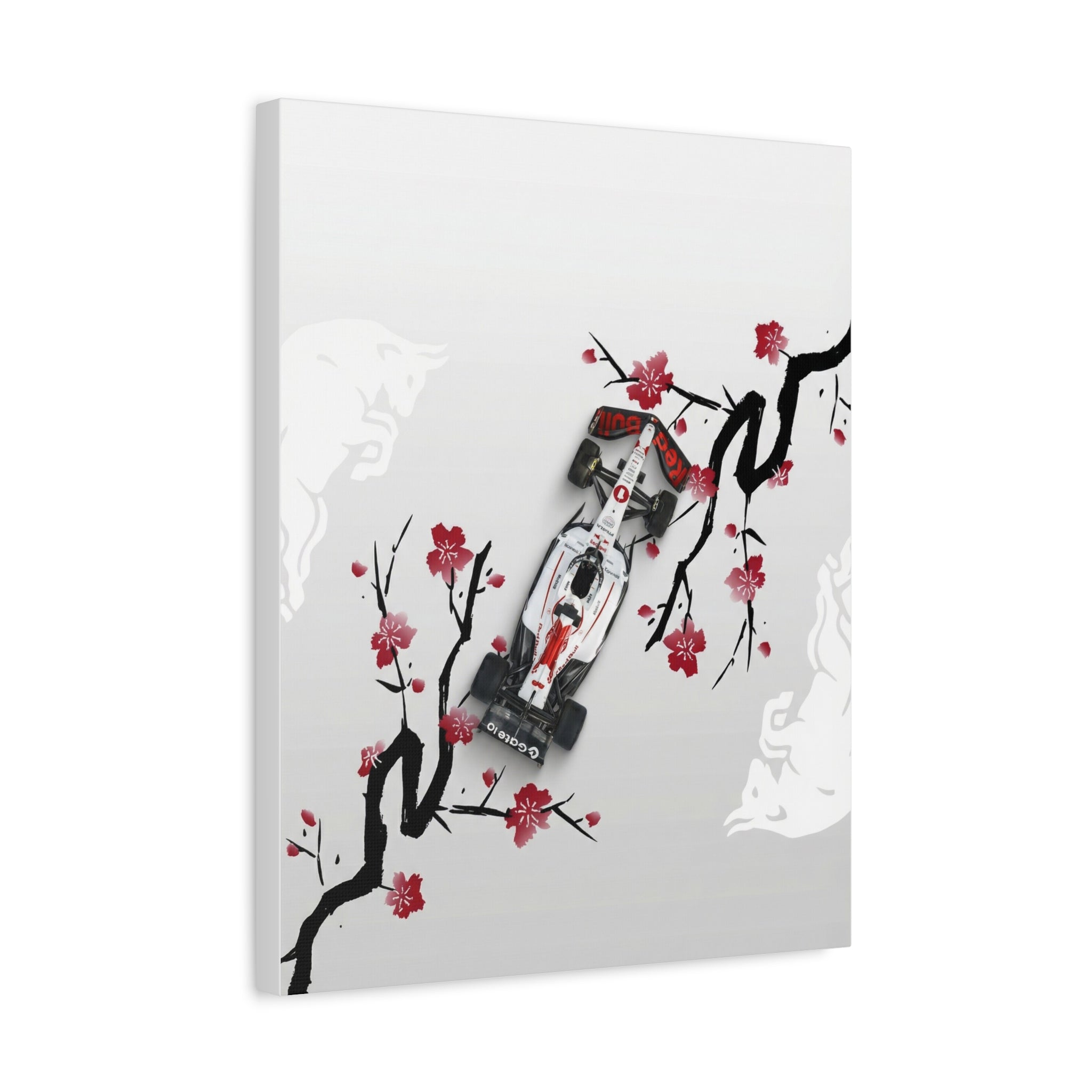 Racing Car Blossom Canvas