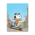 Snoopy Skateboarding Canvas
