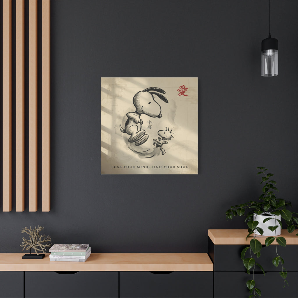 Zen Snoopy Woodstock Canvas