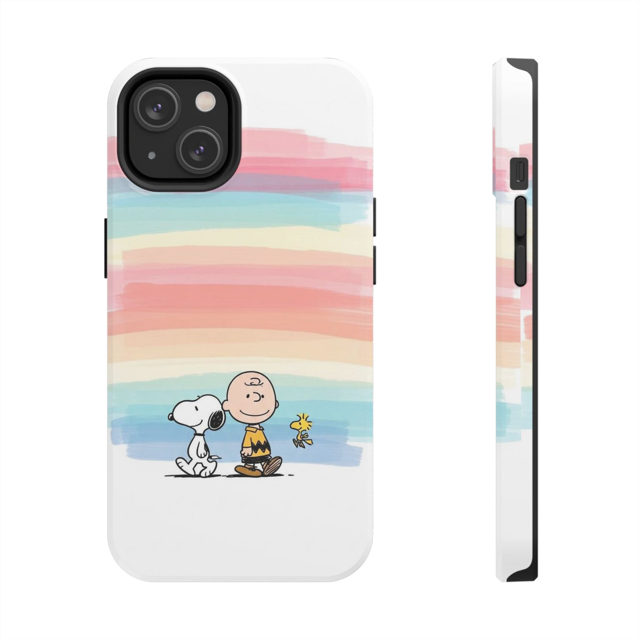 Rainbow Stripe Snoopy Phone Case