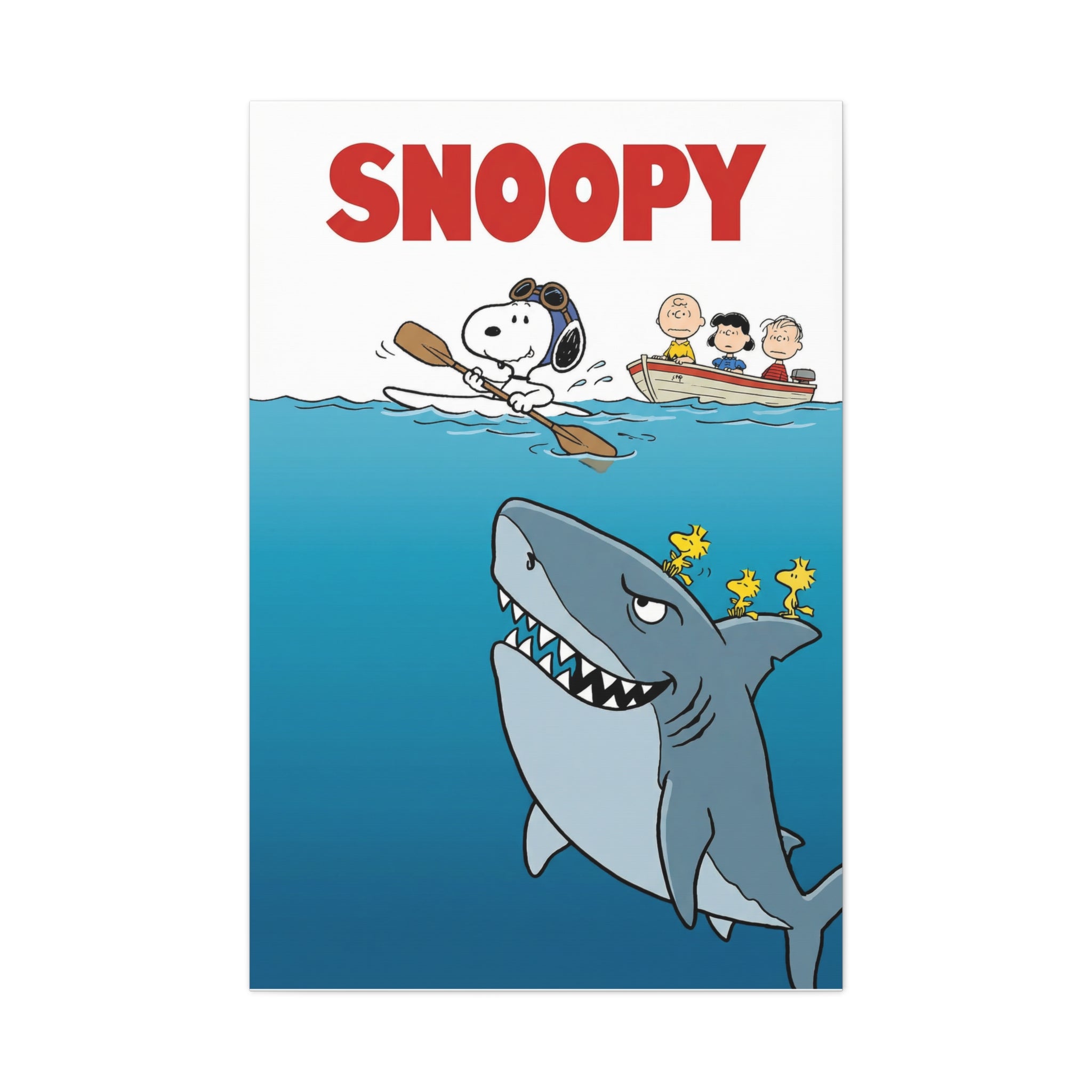 Snoopy Jaws Remake Canvas