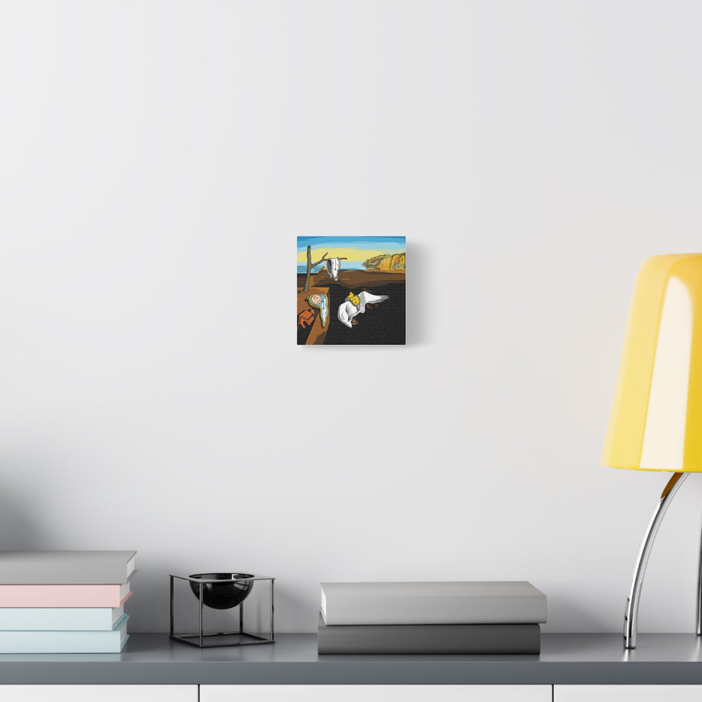 Melting Clocks Snoopy Canvas