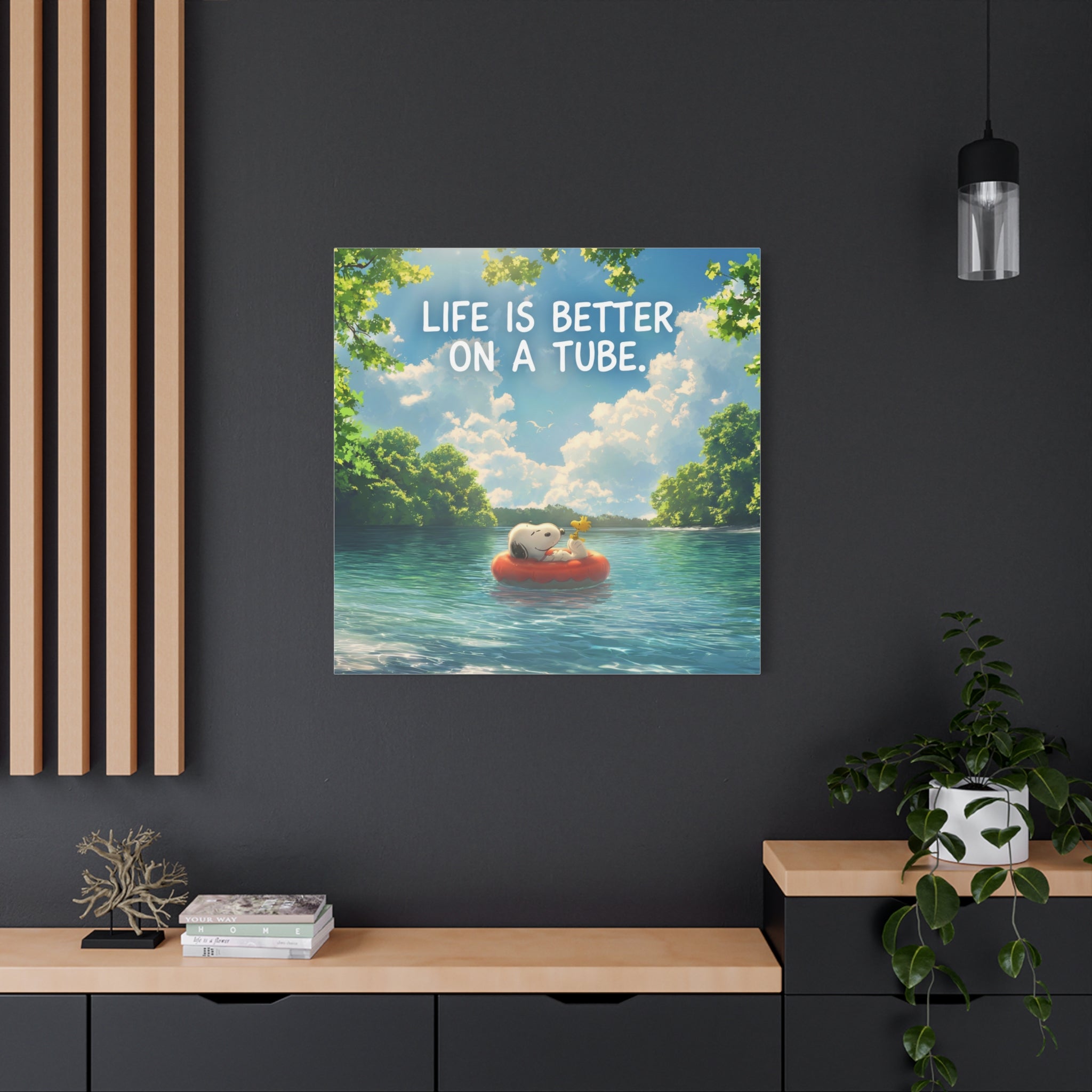 Life On A Tube Canvas