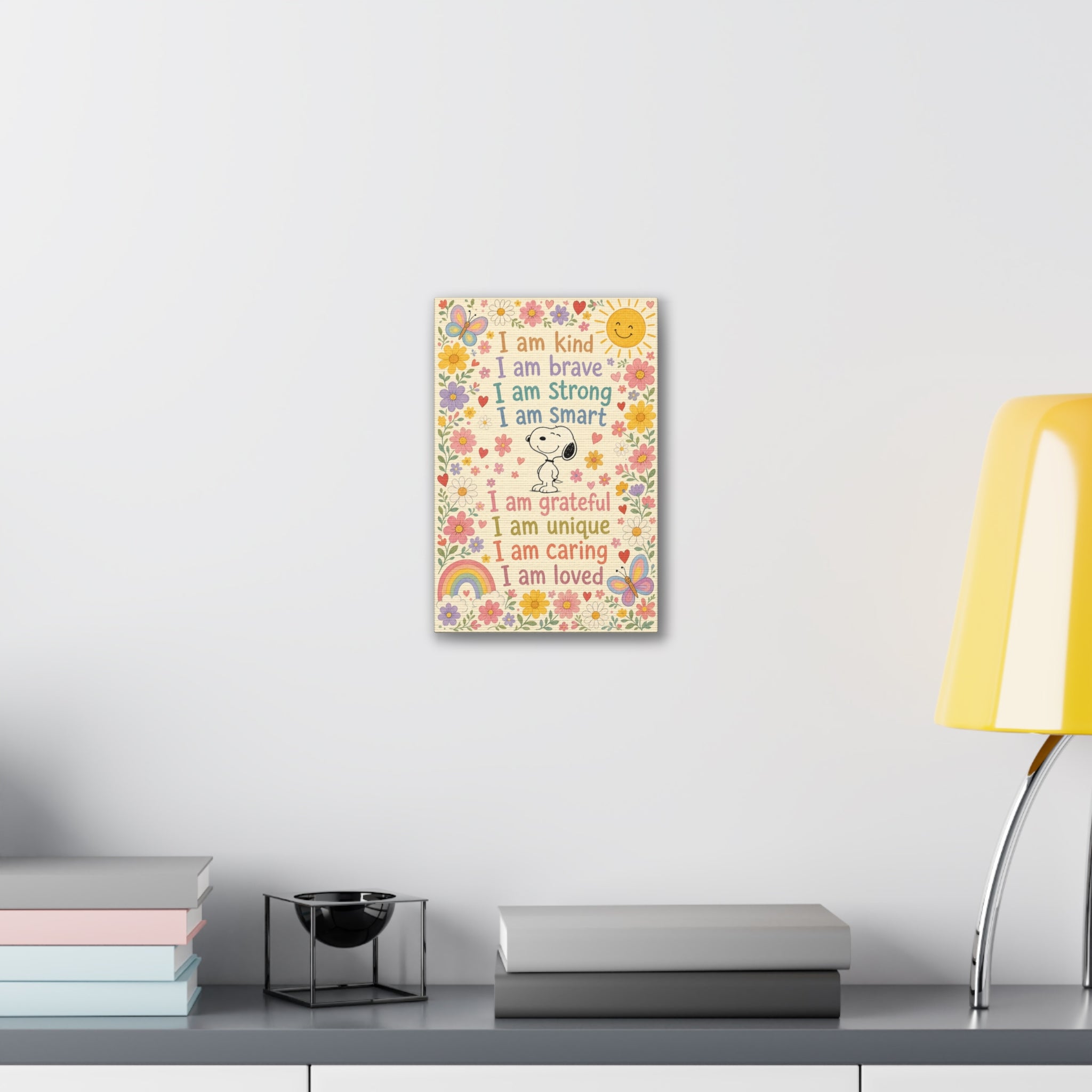 Snoopy Positive Affirmations Canvas