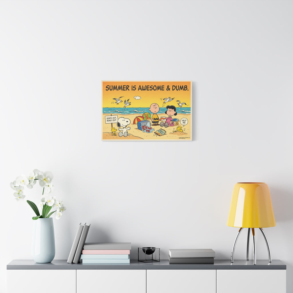 Summer Awesome And Dumb Canvas