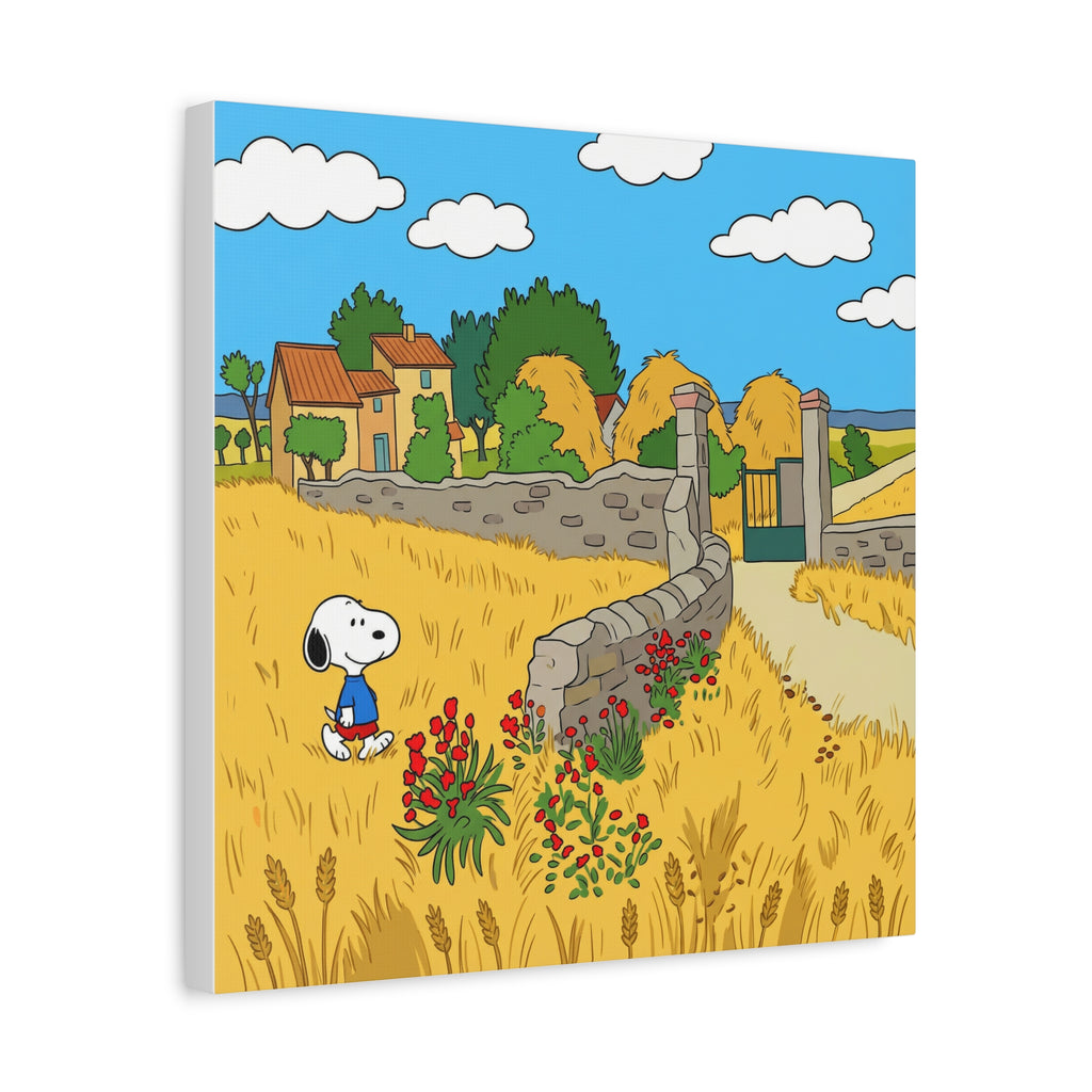Snoopy Wheat Field Canvas
