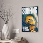 Surfing Snoopy Canvas