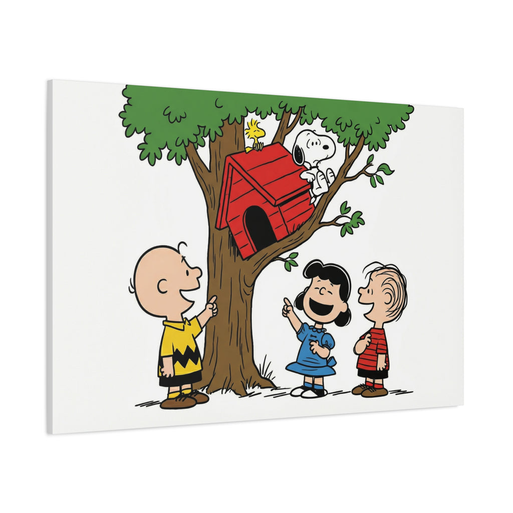 Peanuts Snoopy Red Doghouse Canvas