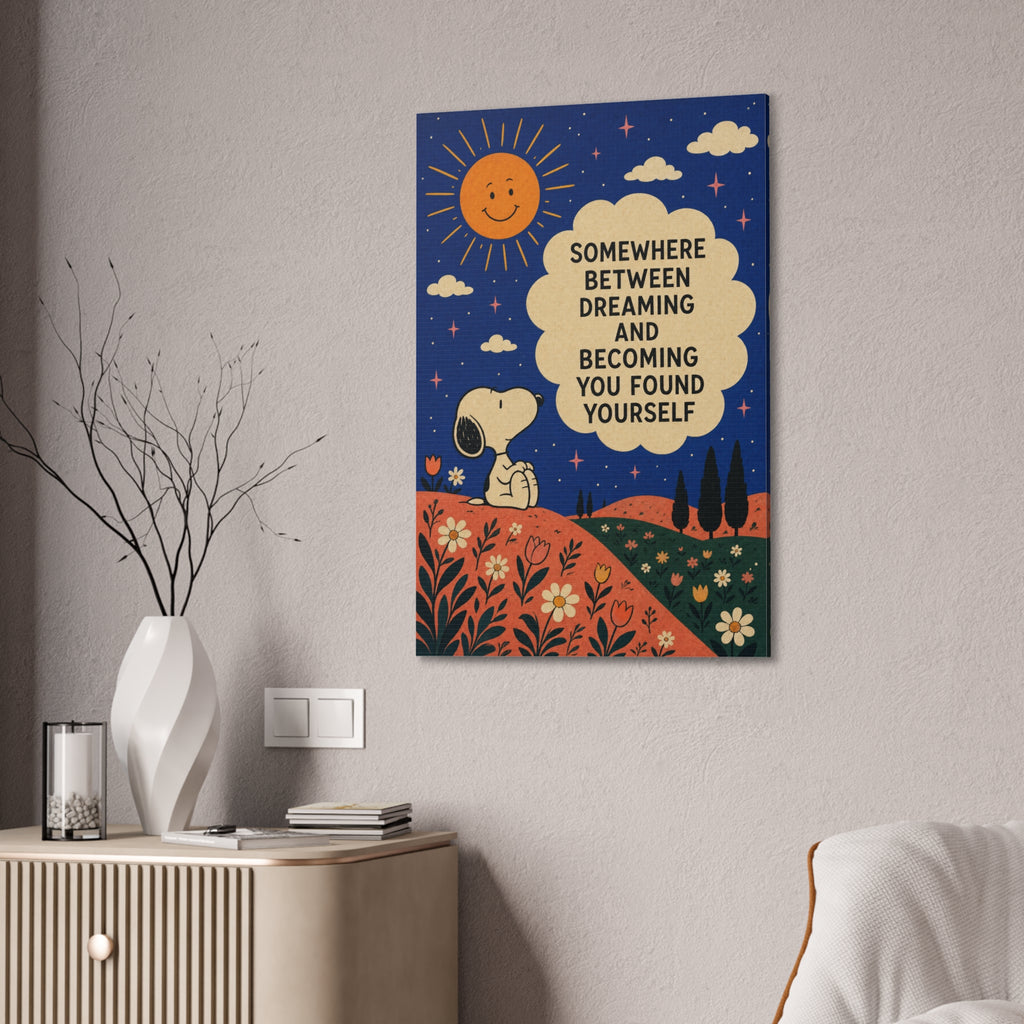 Snoopy Inspirational Quote Canvas