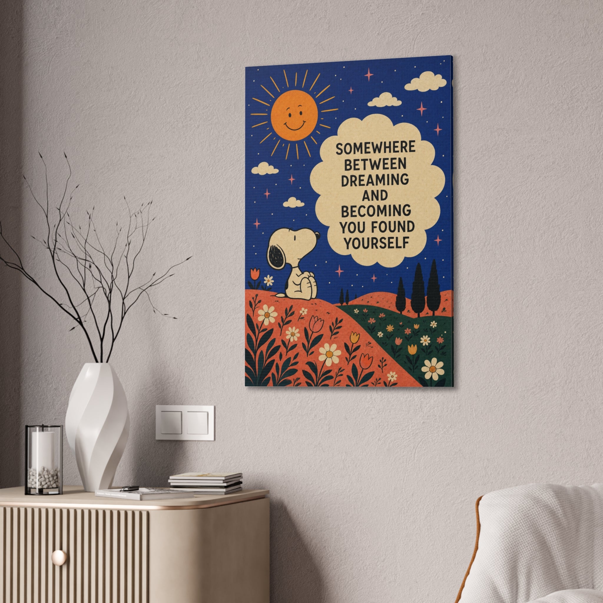 Snoopy Inspirational Quote Canvas