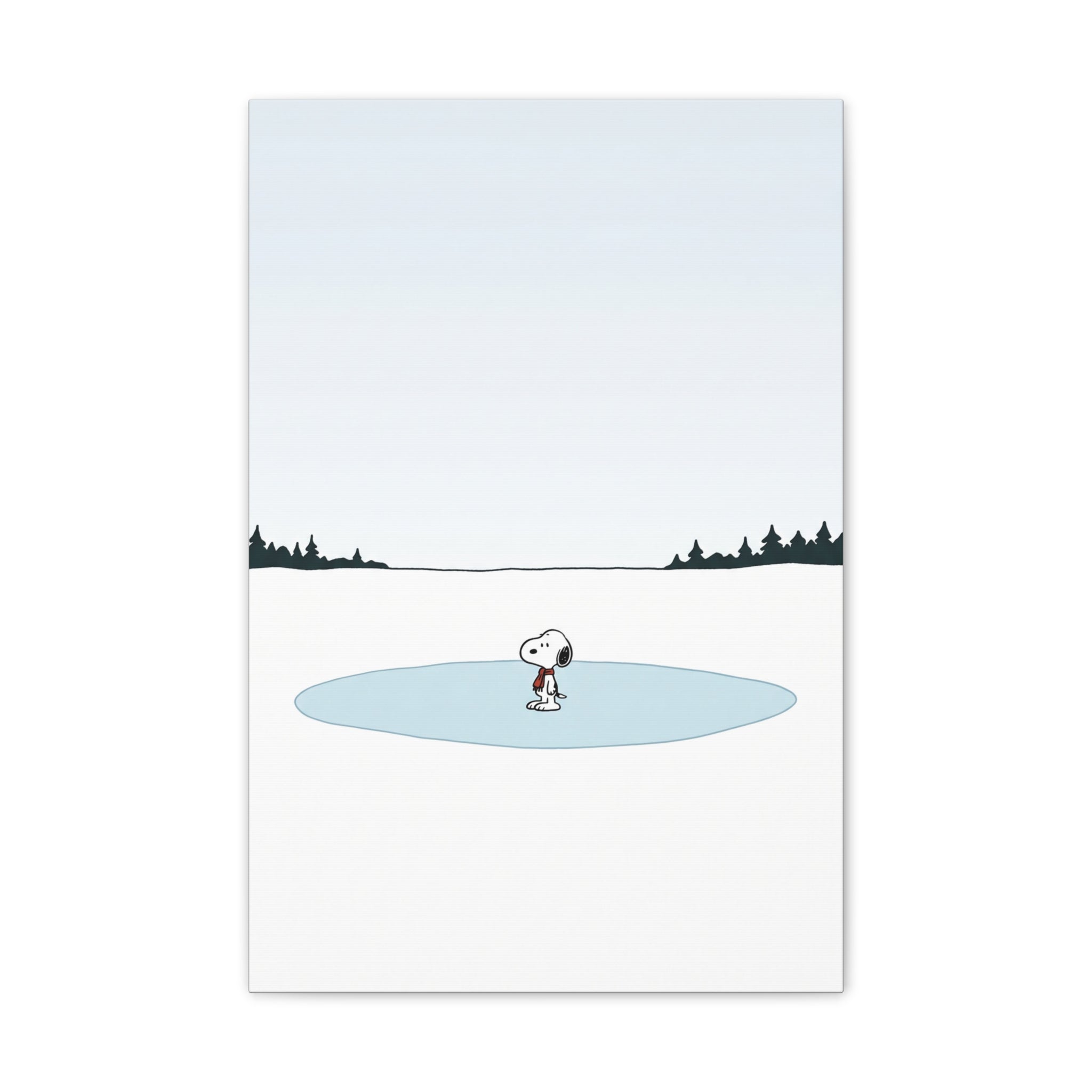 Snoopy Ice Rink Canvas