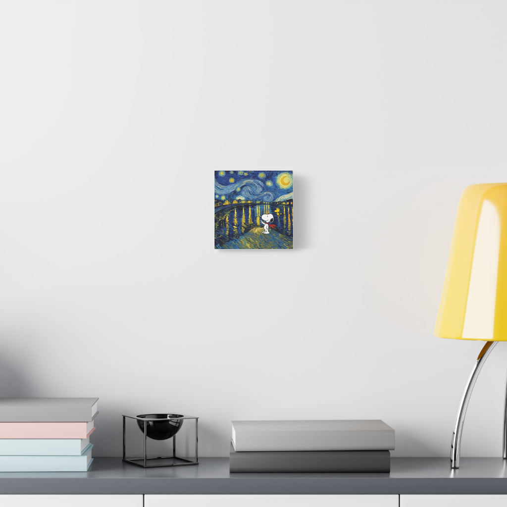Starry Night Snoopy Canvas