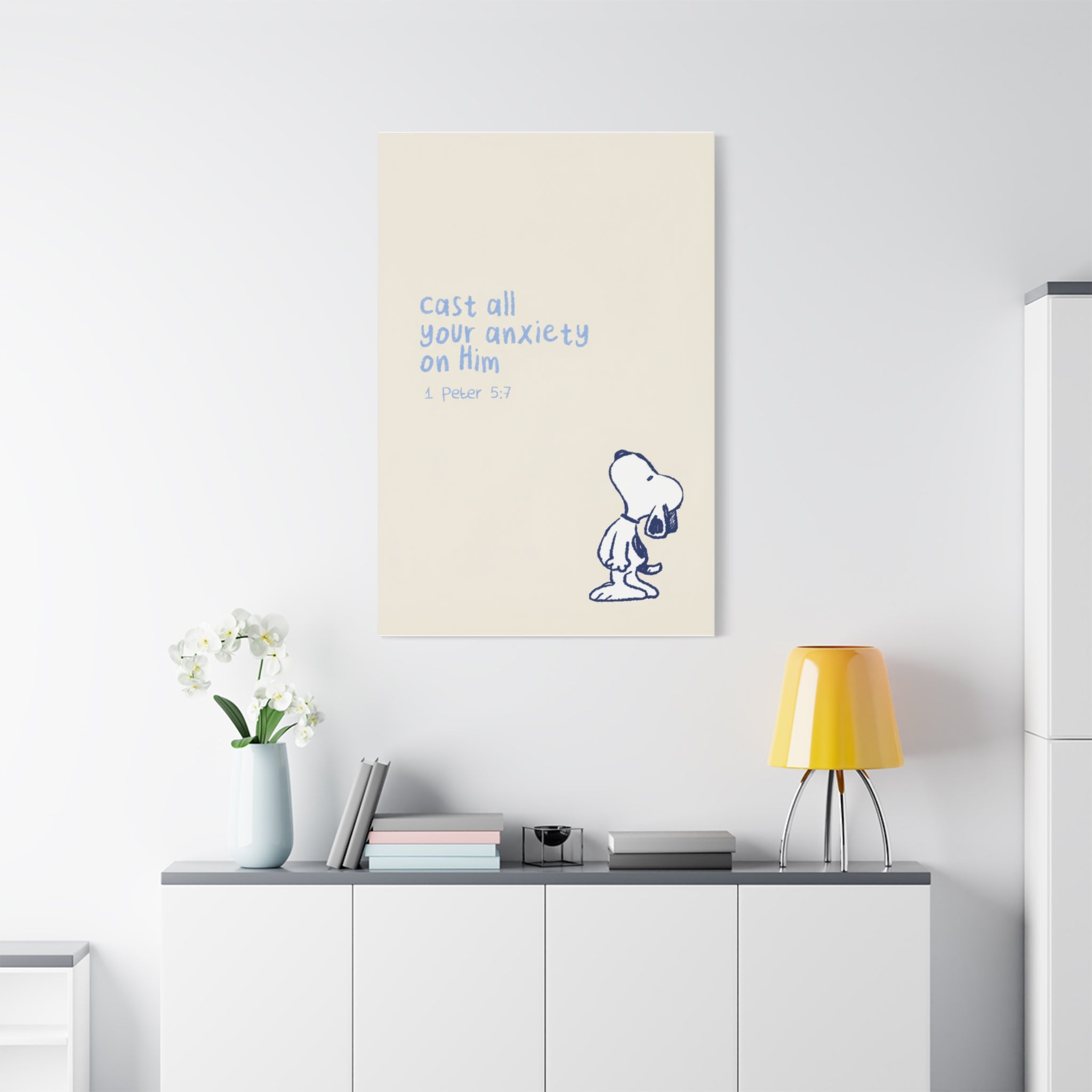 Cast Your Anxiety Canvas
