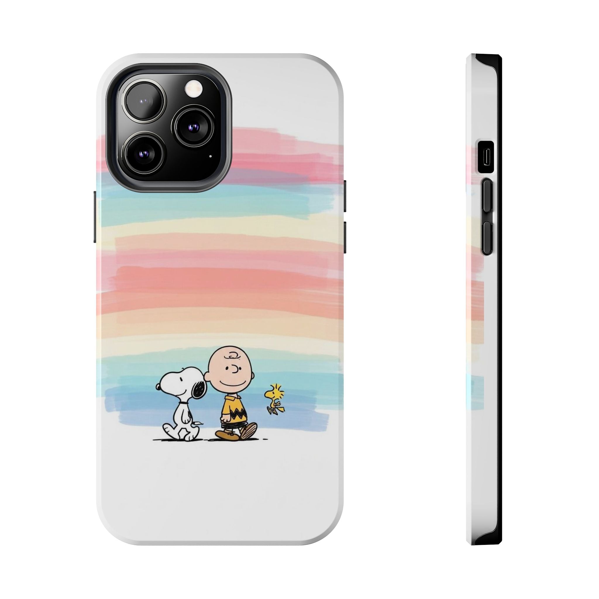 Pastel Stripe Peanuts Phone Case